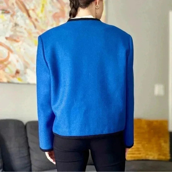 Pendleton vintage jacket - 100% wool made in the USA - blue and black - size 12 - Picture 4 of 13